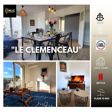 Le Clemenceau Appart-Calais Nord-Balcon-Plage Екстер'єр фото